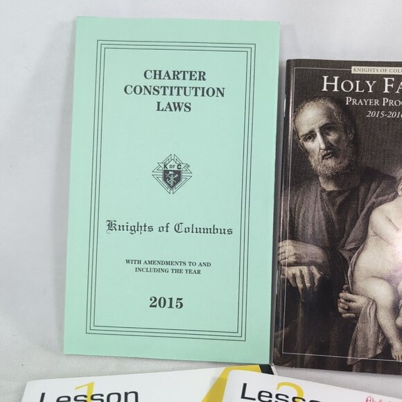Knights of Columbus Lot Constitution Laws 2015 Apostle's Creed 1 2 Prayer Book - Picture 2 of 9
